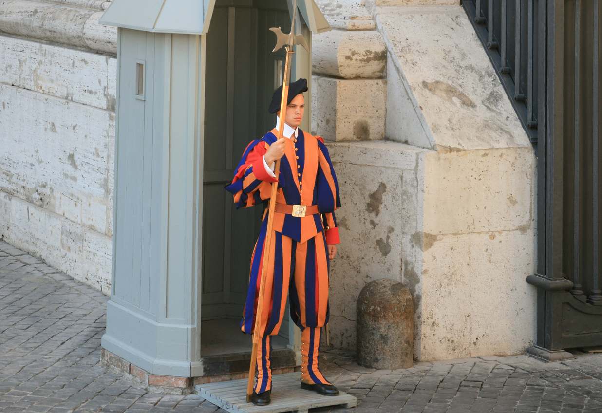 swiss guard with halberd swiss guard with halberd